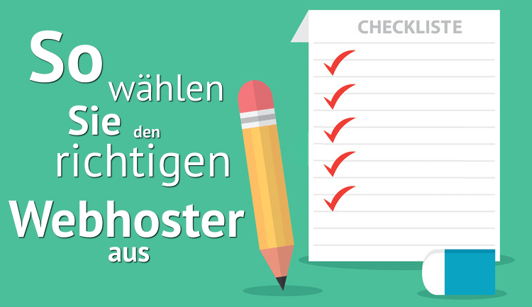 Richtigen Webhoster auswählen Grafik