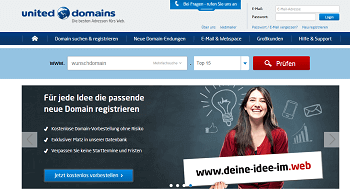 United-Domains Homepage